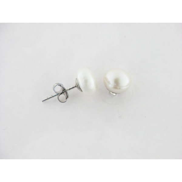 Pendientes Plata Perla