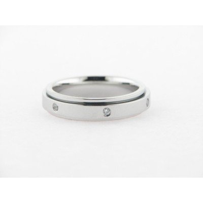 Viceroy Anillo Acero Giratorio Piedras