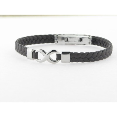 Viceroy Pulsera Acero Piel Marrón