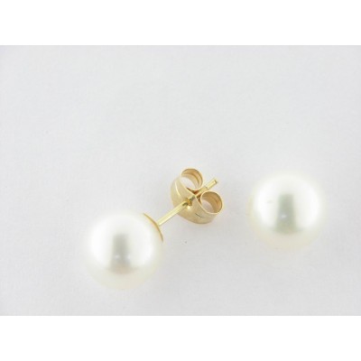 Pendientes Oro Perla