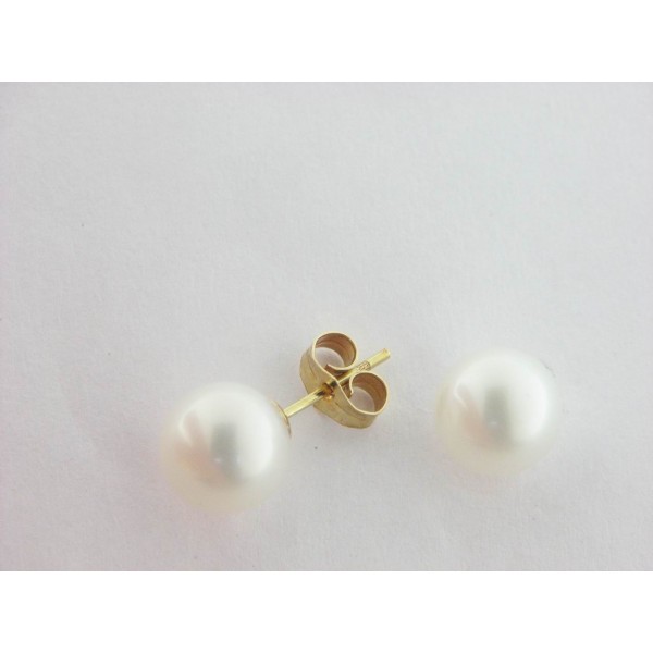 Pendientes Oro Perla