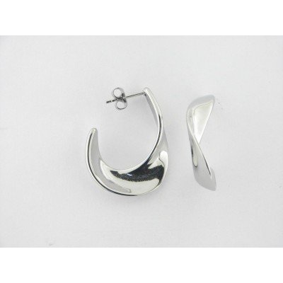 Lotus pendientes acero