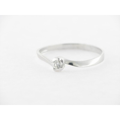 Sortija Oro Blanco Diamante