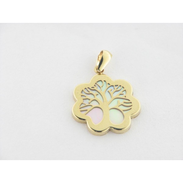 Colgante Oro Nacar Arbol