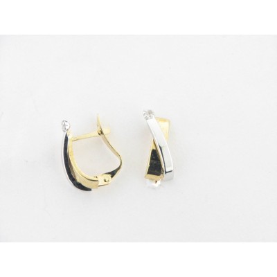 Pendientes Bicolor Piedra