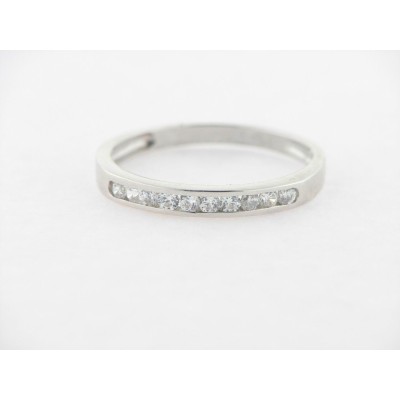 Sortija Oro Blanco Piedras