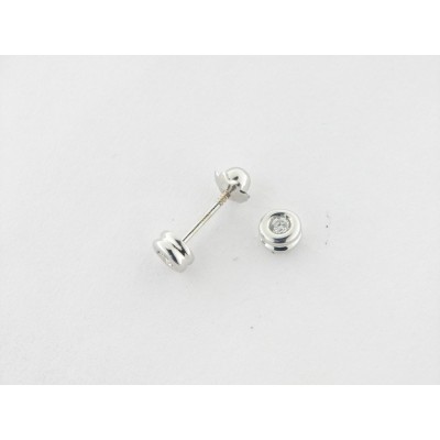 Pendientes Oro Blanco Diamante