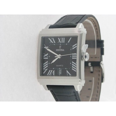 Festina agujas acero piel