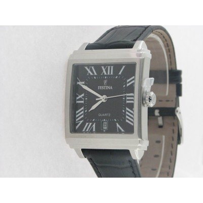 Festina agujas acero piel
