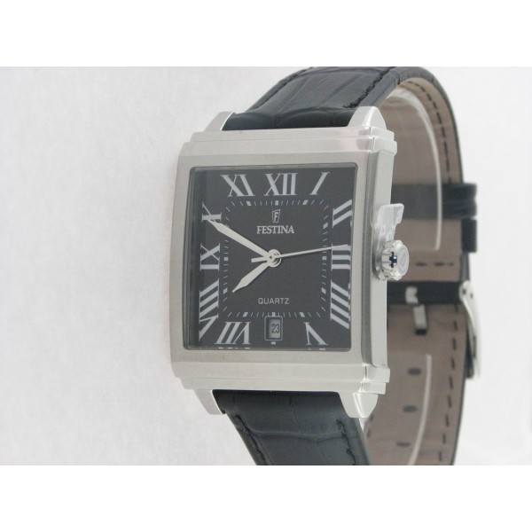 Festina agujas acero piel