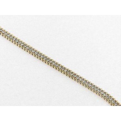 Lotus pulsera acero chapada piedras