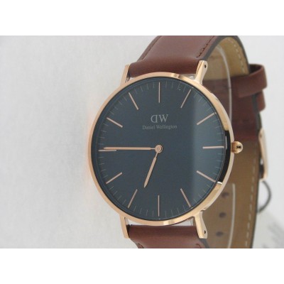 Daniel Wellington agujas acero chapado piel