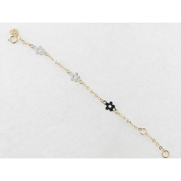 Pulsera Reciem Oro Perlas