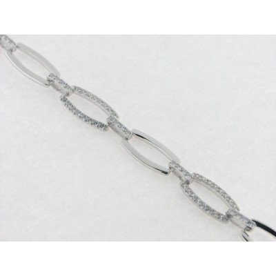 Lotus Pulsera Plata Piedras