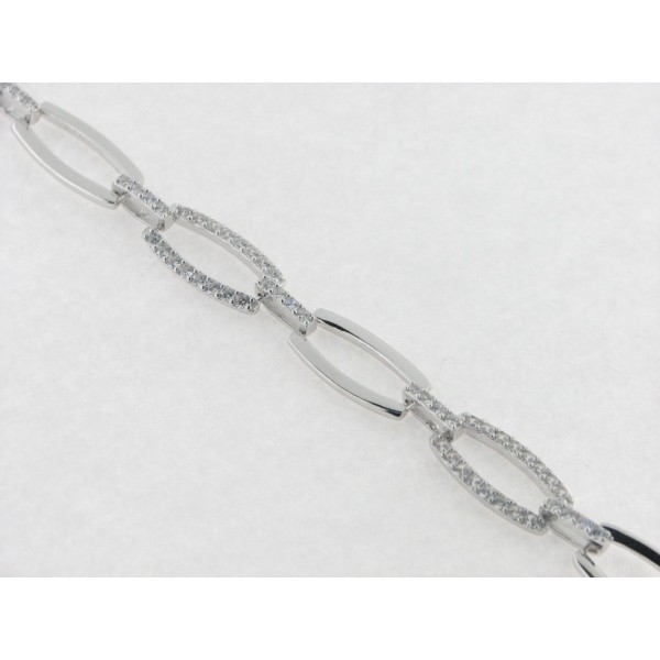 Lotus Pulsera Plata Piedras