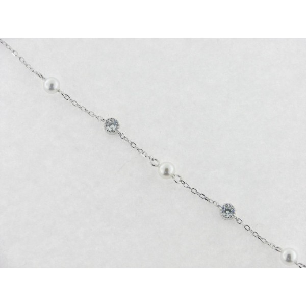 Lotus Pulsera Plata Piedras
