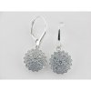 Lotus pendientes plata circonitas