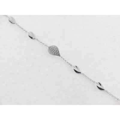 Lotus pulsera plata circonitas