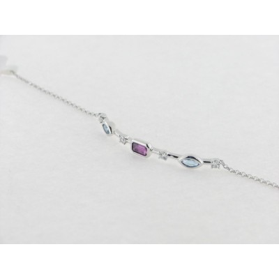 Lotus pulsera plata circonitas