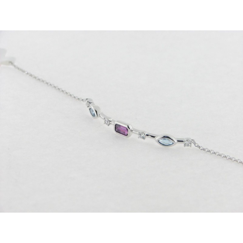 Lotus pulsera plata circonitas