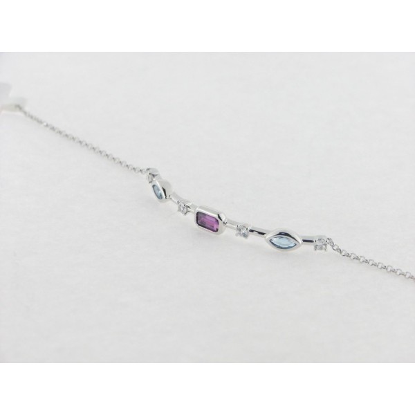 Lotus pulsera plata circonitas