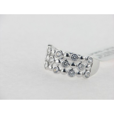 Lotus anillo plata circonitas