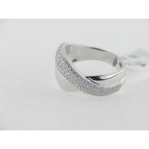 Lotus anillo plata circonitas