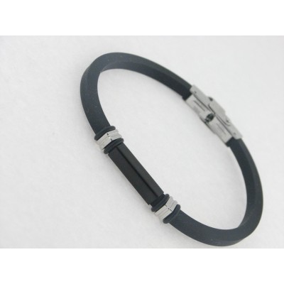 Lotus Pulsera Acero Caucho