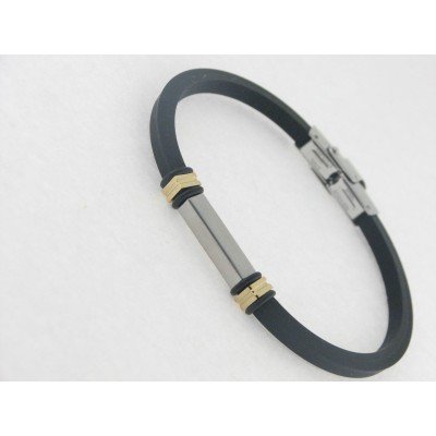 Lotus pulsera acero caucho