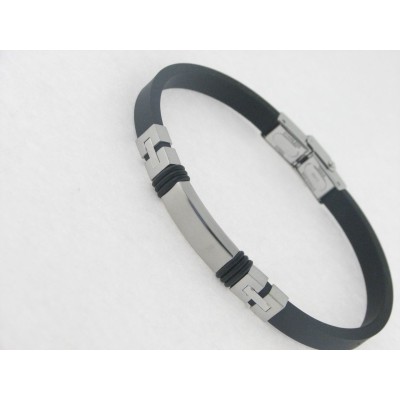 Lotus Pulsera Acero Caucho