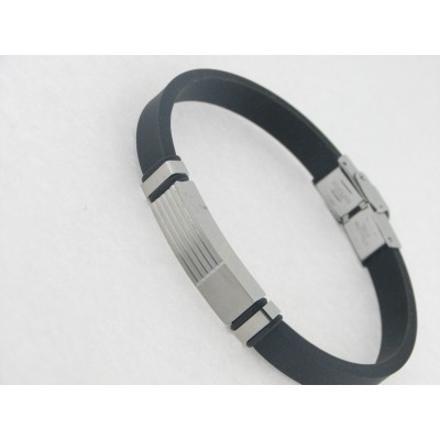 Lotus pulsera acero caucho