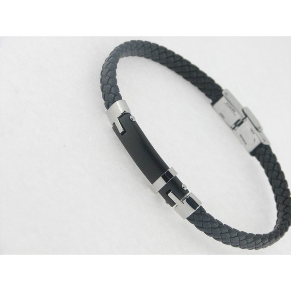 Lotus pulsera acero piel