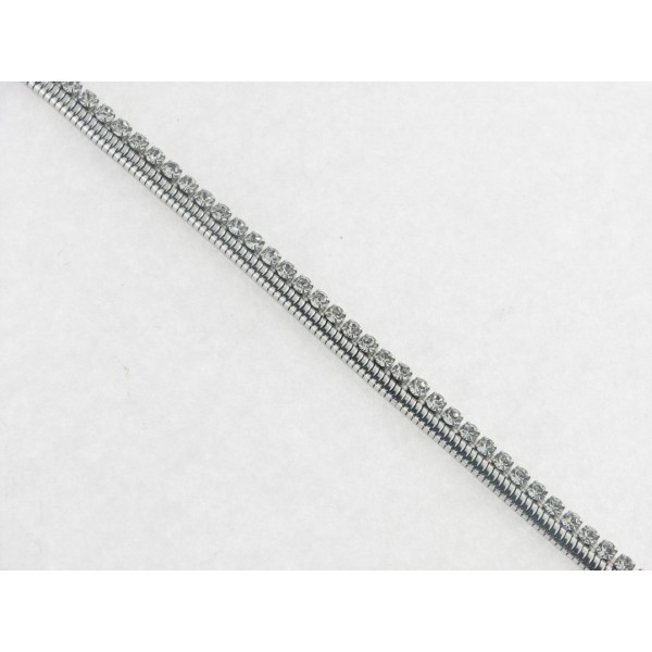 Lotus pulsera acero piedras