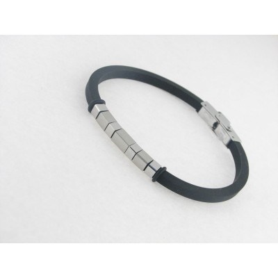 Lotus Pulsera Acero Caucho