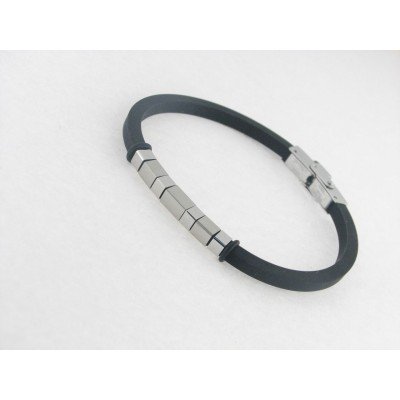 Lotus Pulsera Acero Caucho