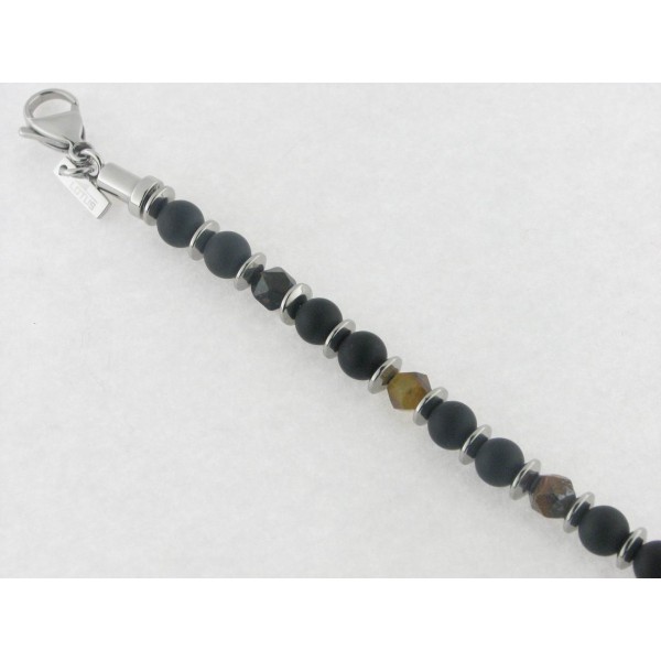 Lotus pulsera acero piedras