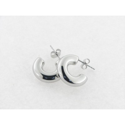 Lotus pendientes aro acero