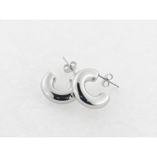 Lotus pendientes aro acero