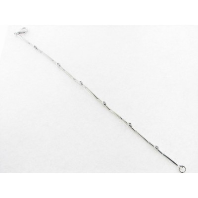 Pulsera Oro Blanco Diamantes