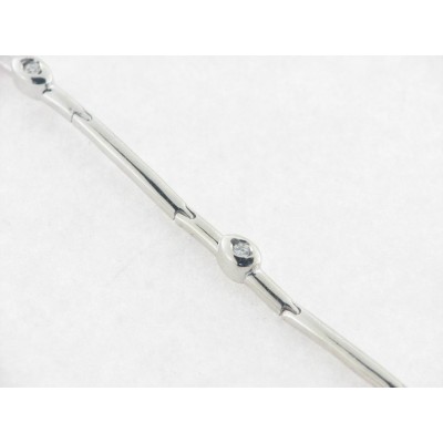 Pulsera Oro Blanco Diamantes