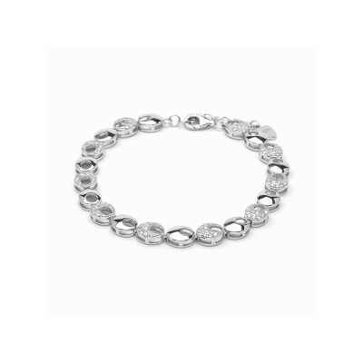 Luxenter Pulsera Plata Piedras Diabe