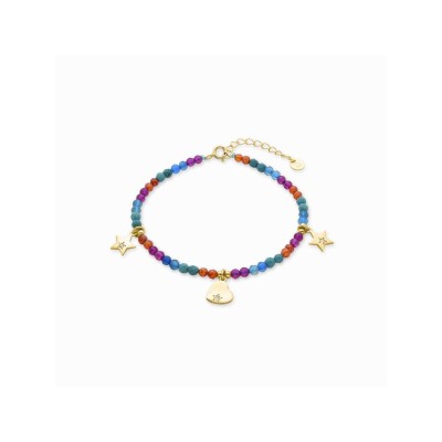 Luxenter Pulsera Plata Chapada Piedras Sten