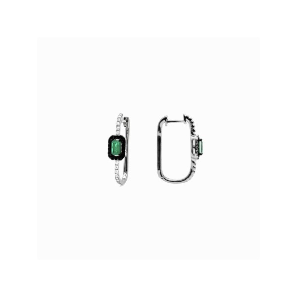 Luxenter Pendientes Aro Piedras Hoses
