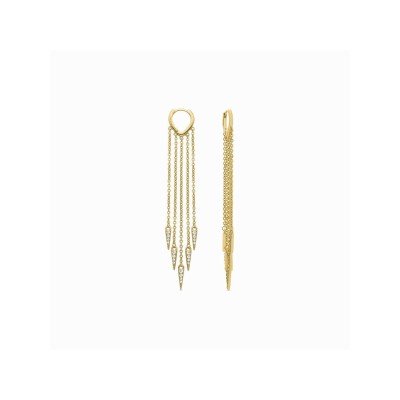 Luxenter Pendientes Colgar Plata Chapada Ryzal