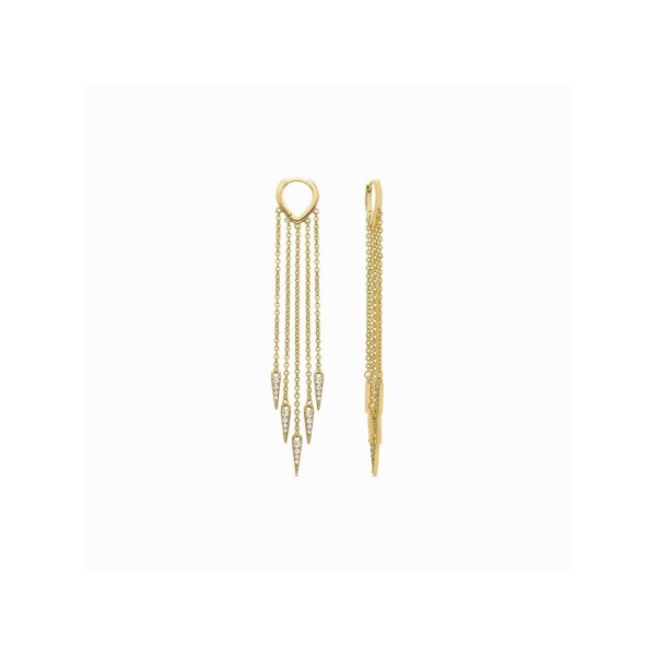 Luxenter Pendientes Colgar Plata Chapada Ryzal