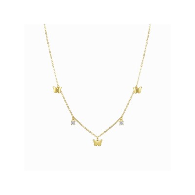 Luxenter Gargantilla Plata Chapada Piedras Nall