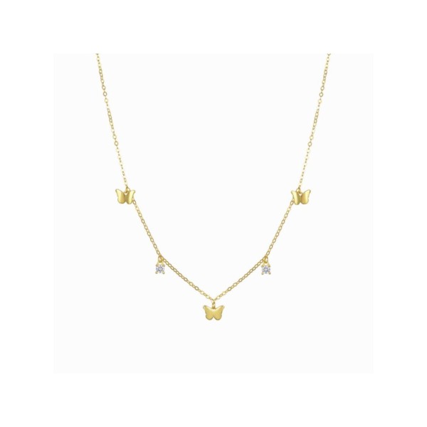 Luxenter Gargantilla Plata Chapada Piedras Nall