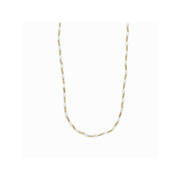 Luxenter Gargantilla Plata Chapada Perla Laurid