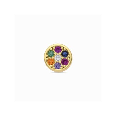Luxenter Piercing Plata Chapada Piedras Nero