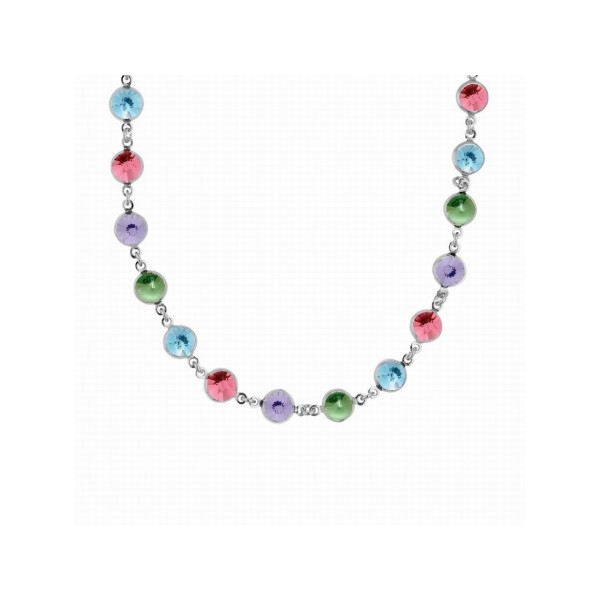 Victoria Cruz Collar Plata Piedras